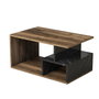 Hanah Home Arte 2040 Mesa de centro Nogal oscuro y mármol negro